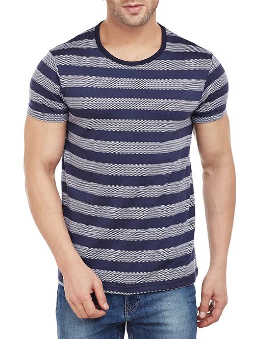 navy blue cotton t-shirt - 14818455 - Standard Image - 1