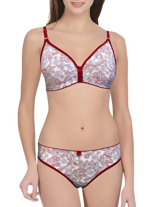 multicolored printed bras and panty set - 14818504 - Standard Image - 1