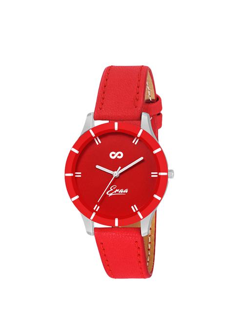 eraa women red slim analog wrist watch - 14836719 - Standard Image - 1
