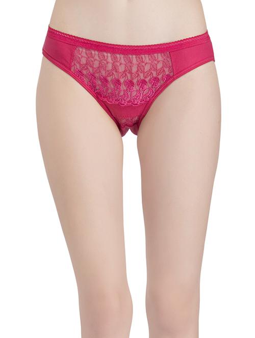 pink lacy bikini panty - 14842388 - Standard Image - 1