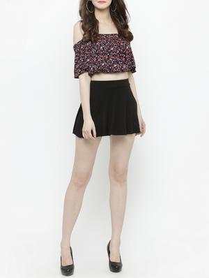 black a-line mini skirt - 14842983 - Standard Image - 4