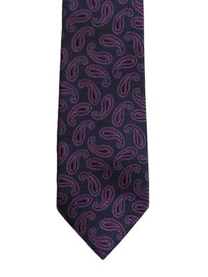 black :: purple microfiber tie - 14843150 - Standard Image - 3