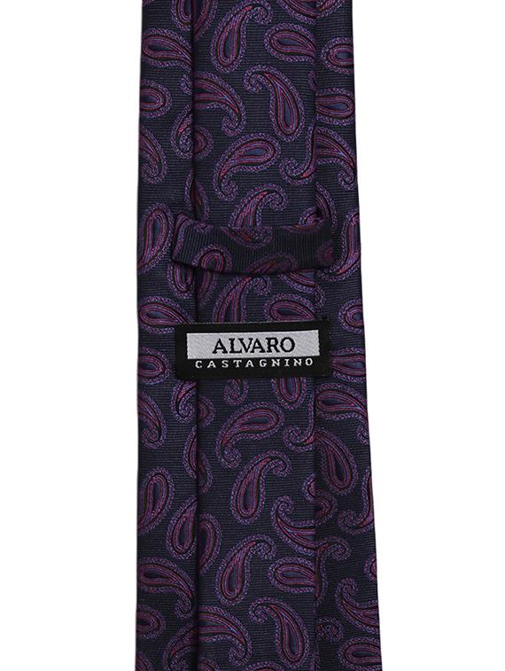black :: purple microfiber tie - 14843150 - Zoom Image - 2