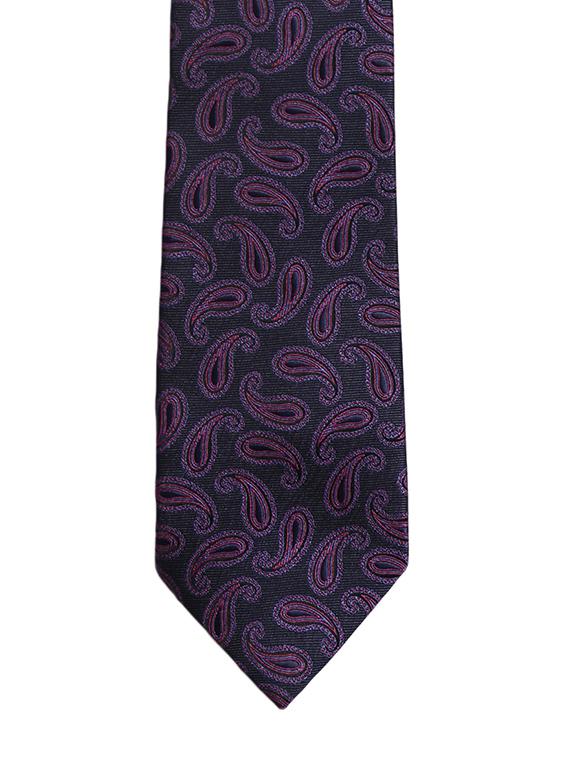 black :: purple microfiber tie - 14843150 - Zoom Image - 3