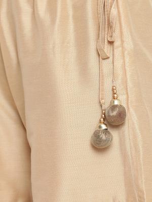 beige cotton flared palazzo - 14844675 - Standard Image - 4