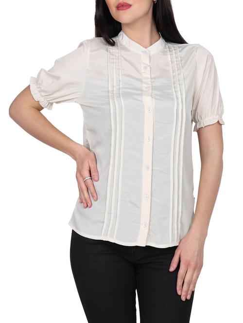 short sleeved solid shirt - 14844772 - Standard Image - 1