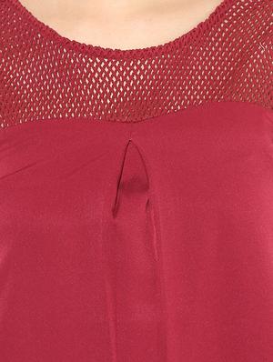 frill detail mesh panel high-low dress - 14845584 - Standard Image - 5