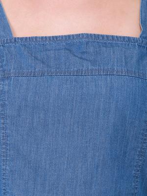 heather hues blue denim top - 14845639 - Standard Image - 4