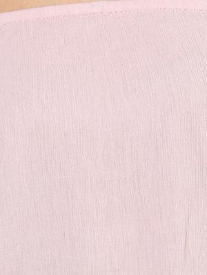 blush pink off shoulder cotton top - 14845686 - Standard Image - 4