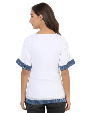 heather white& blue tunic - 14845695 - Standard Image - 3
