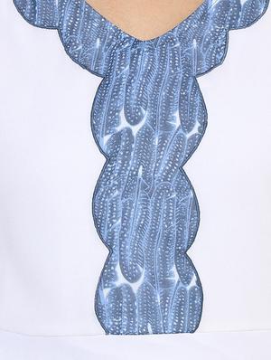 heather white& blue tunic - 14845695 - Standard Image - 4
