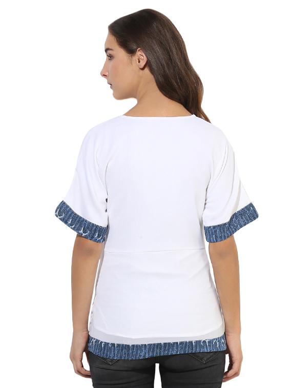 heather white& blue tunic - 14845695 - Zoom Image - 3