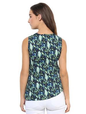 asymmetric hem poly crepe top - 14845702 - Standard Image - 3