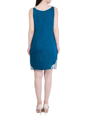 teal blue embellished dress - 14845710 - Standard Image - 3