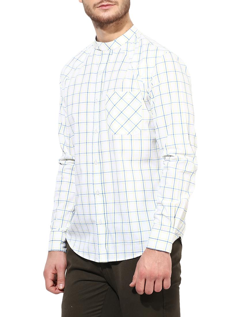 white cotton casual shirt - 14846082 - Zoom Image - 2