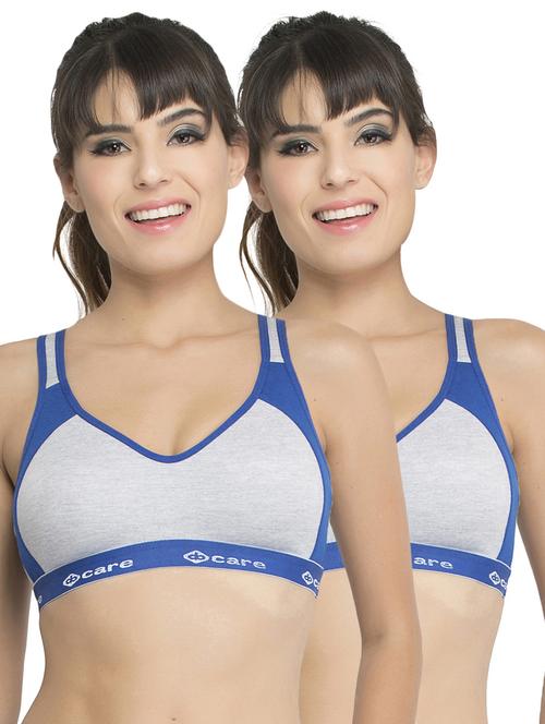 Set of 2 multi colored sports bras - 14846267 - Standard Image - 1