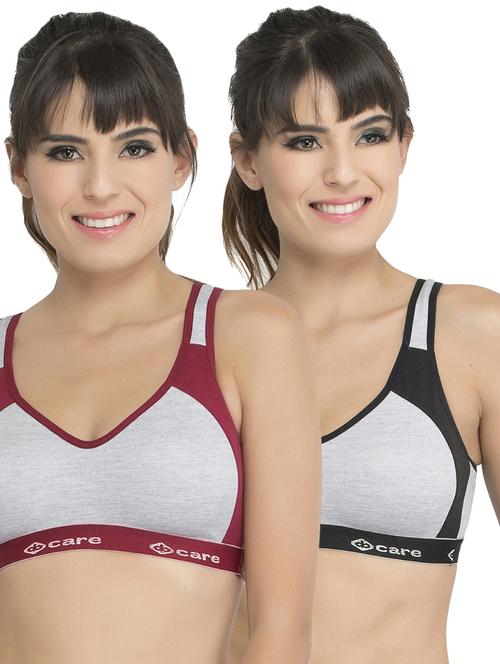 Set of 2 multi colored sports bras - 14846272 - Standard Image - 1