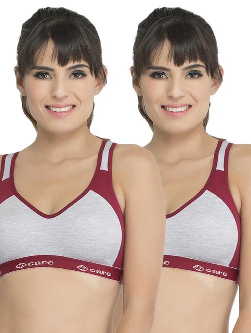 Set of 2 multi colored sports bras - 14846274 - Standard Image - 1