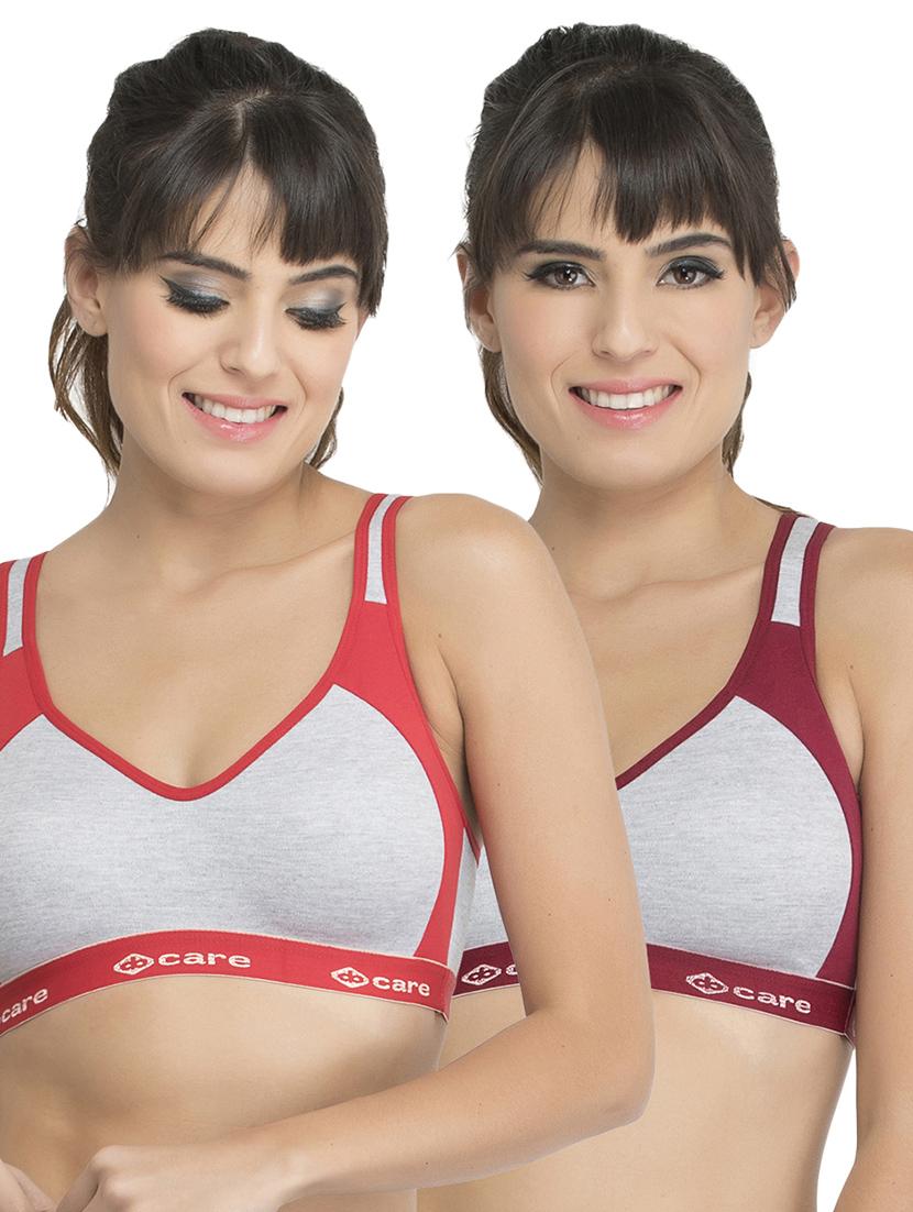 Set of 2 multi colored sports bras - 14846285 - Zoom Image - 1