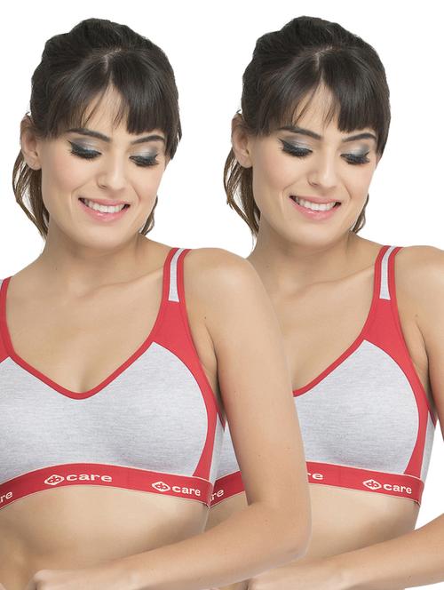 Set of 2 multi colored sports bras - 14846287 - Standard Image - 1
