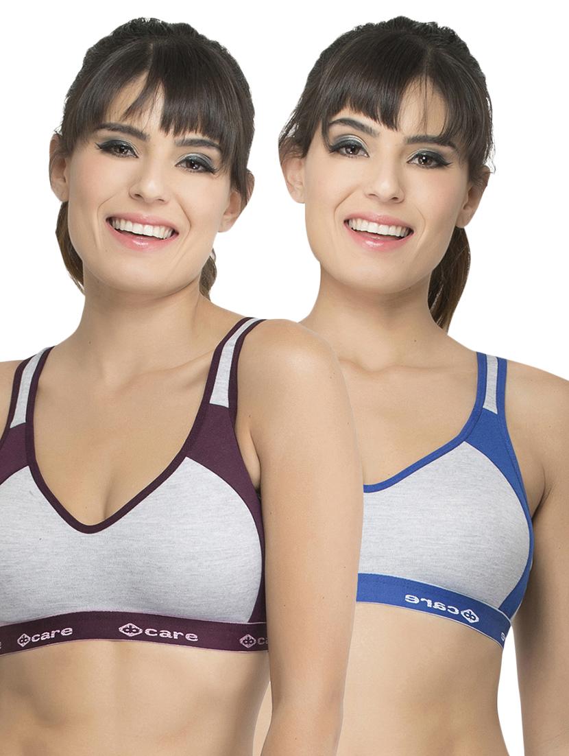 Set of 2 multi colored sports bras - 14846290 - Zoom Image - 1