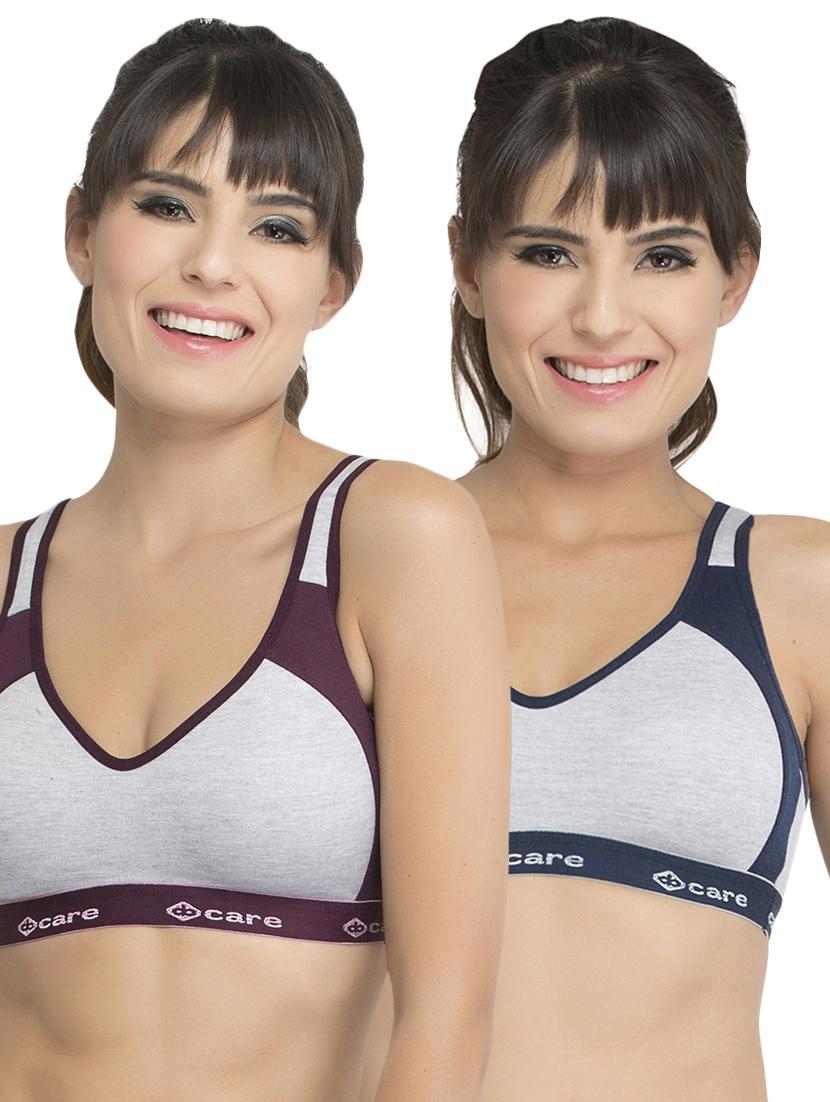 Set of 2 multi colored sports bras - 14846292 - Zoom Image - 1