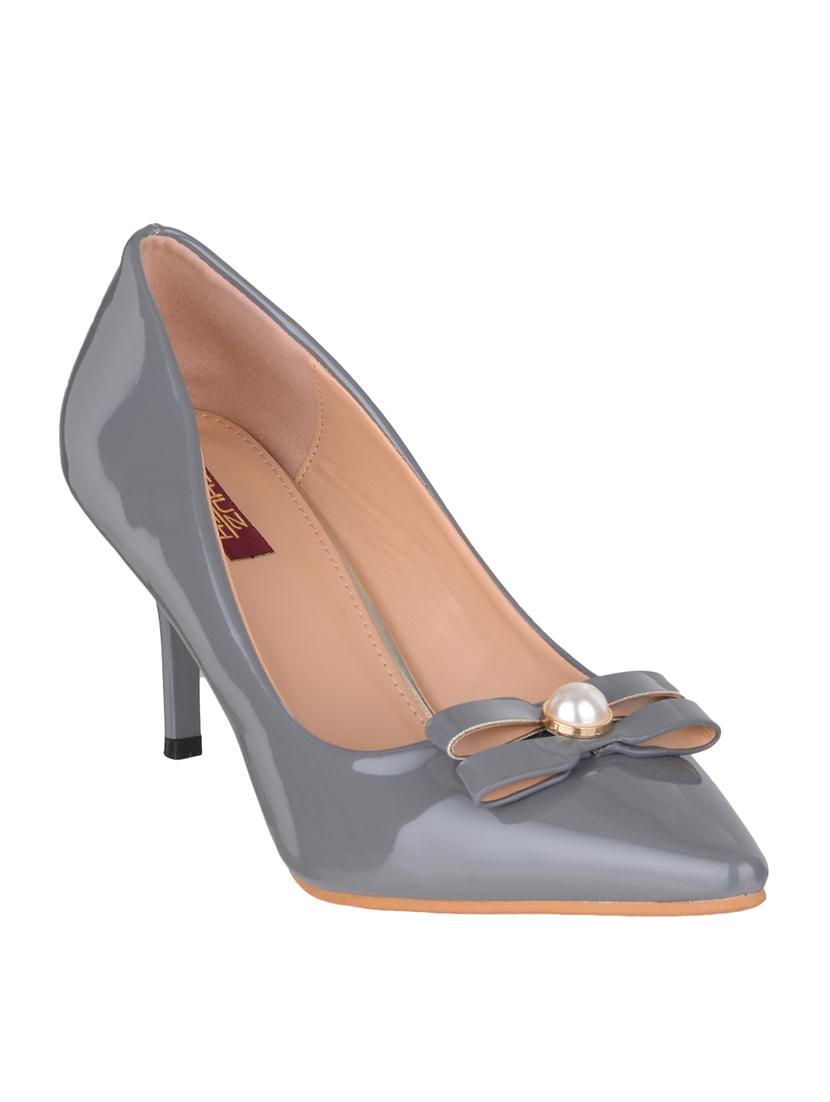 grey fabric slip on pumps - 14847614 - Zoom Image - 1