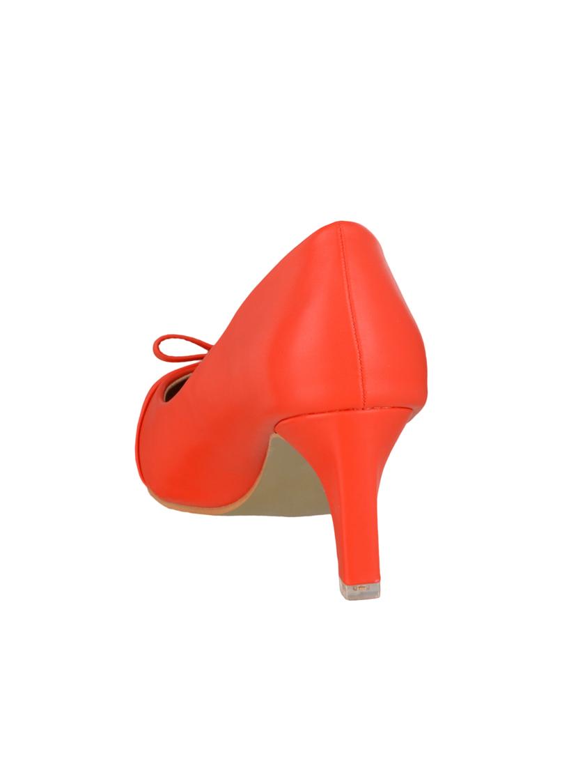red fabric slip on pumps - 14847627 - Zoom Image - 3