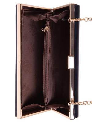 blue leatherette clutch - 14848428 - Standard Image - 3
