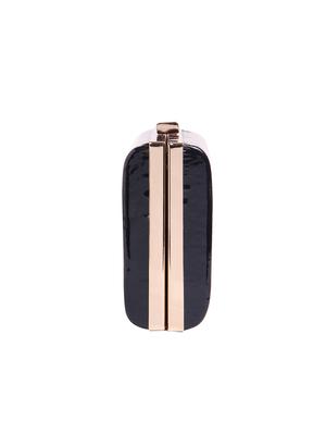 blue leatherette clutch - 14848428 - Standard Image - 4