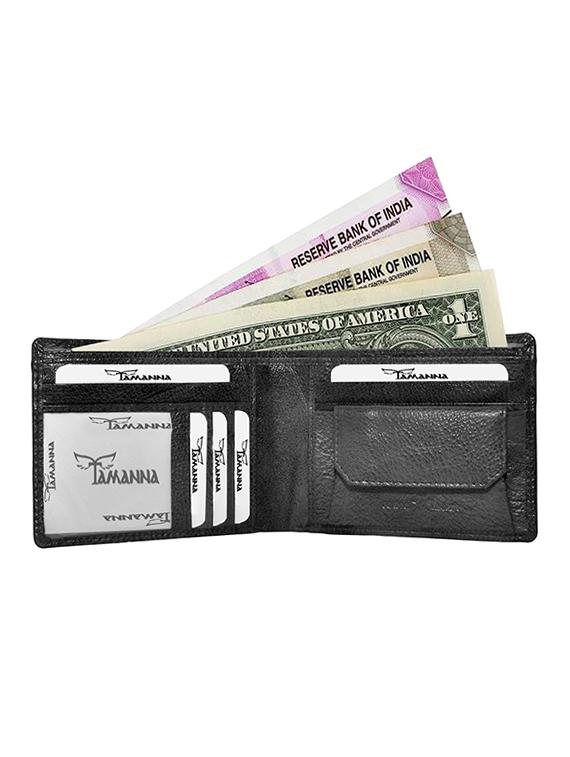 black leather wallet - 14850102 - Zoom Image - 4