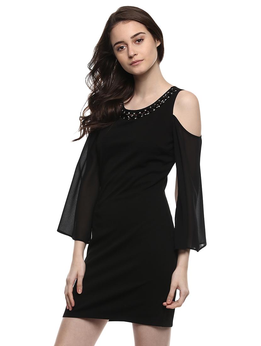 solid black sheath dress - 14850183 - Zoom Image - 1
