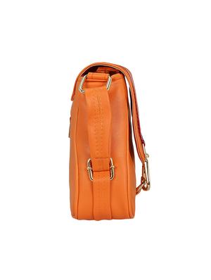 orange leatherette regular sling bag - 14850689 - Standard Image - 4