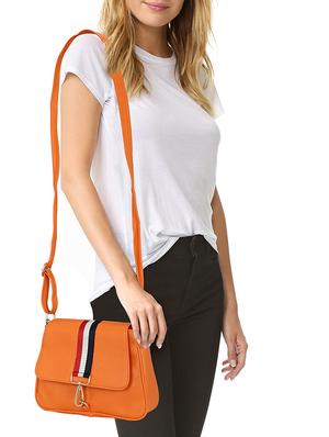orange leatherette regular sling bag - 14850689 - Standard Image - 5