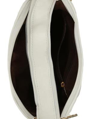 white leatherette regular sling bag - 14850695 - Standard Image - 3
