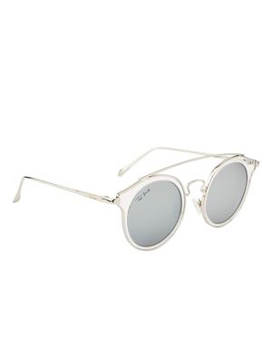 ted smith unisex aviator silver polarized sunglasses - 14853383 - Standard Image - 2