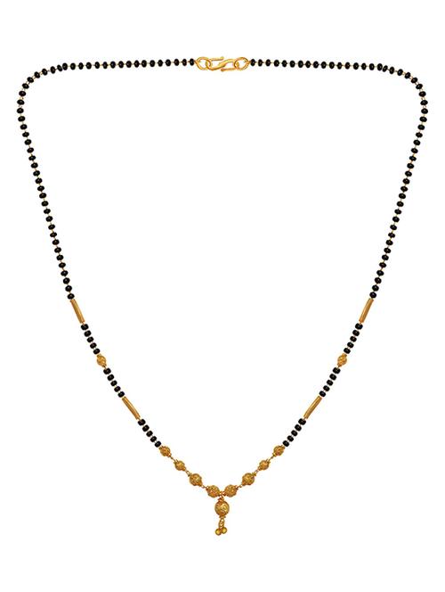 gold none mangalsutra necklace - 14858420 - Very Small Image - 1