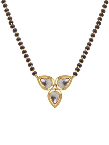 gold none mangalsutra necklace - 14858467 - Very Small Image - 1