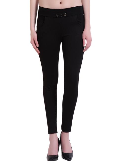 black viscose jeggings - 14858889 - Standard Image - 1