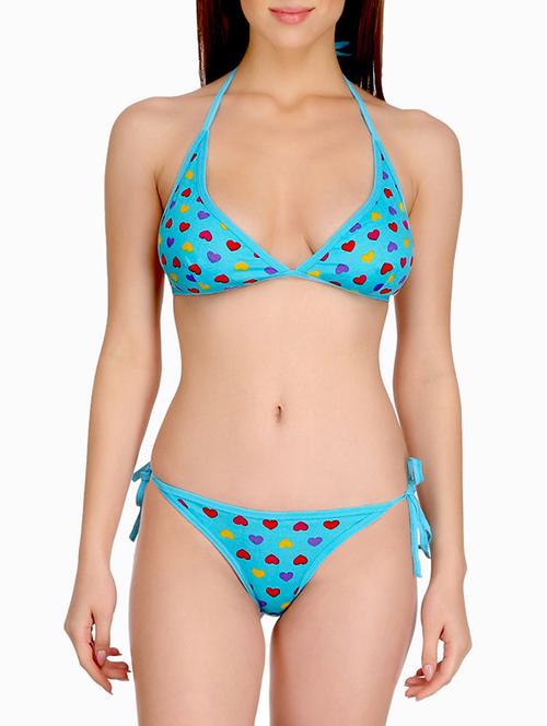 blue cotton bikini - 14860249 - Standard Image - 1