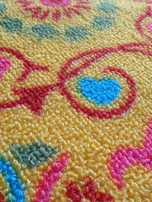 rangoli round nylon mat - 30"x30" - 14860846 - Standard Image - 4