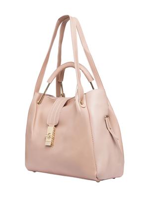 pink leatherette (pu) combo tote - 14861565 - Standard Image - 4