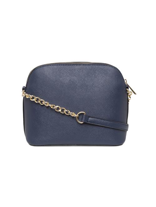 navy blue solid regular sling bag - 14861574 - Very Small Image - 1