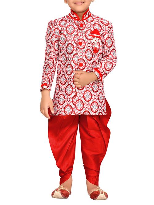 red jute kurta set - 14861905 - Standard Image - 1