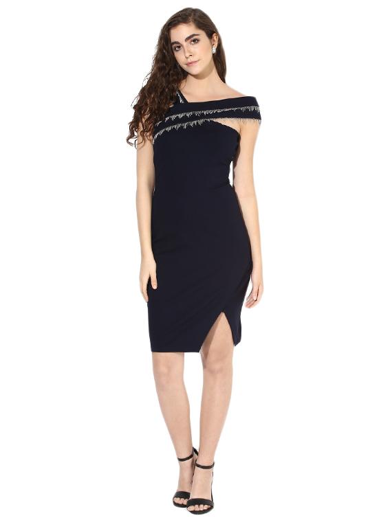 navy blue bodycon dress - 14862011 - Zoom Image - 1