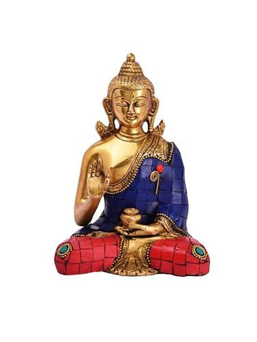 Decorative Brass Statue Of God Buddha Handicrafts Product - 14865637 - Very Small Image - 1
