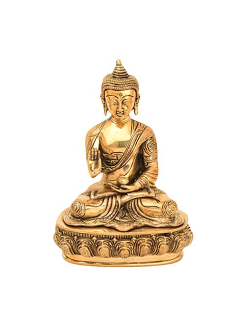 Brass Statue Of Buddha Handicrafts Product - 14865660 - Very Small Image - 1
