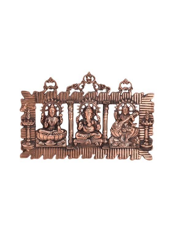 Decorative Black Metal Ganesh,Laxmi,Sarsawati Wall Hanging Handicrafts Product - 14865756 - Zoom Image - 1