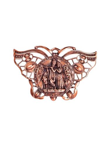 Metal Butterfly Radha Krishna Wall Hanging Handicrafts Product - 14865779 - Very Small Image - 1