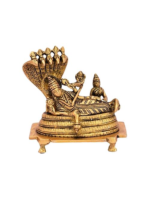 Decorative Brass Statue Of Vishnu Laxmi Handicrafts Product - 14865966 - Standard Image - 1